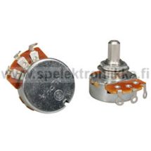 Alpha 24mm 1Mohm log. 6.35mm akseli audiopotentiometri pleksiin solid saft ei halkaistu akseli