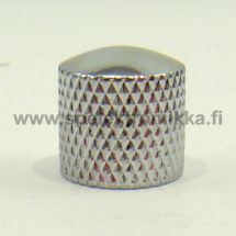 Metallinuppi 18 x 18 push to fit kromi dome 6 mm akselille