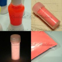 Fosforpulver lyspulver fotoluminescens fluorescerande pulver ljusröd (pink) TFH®