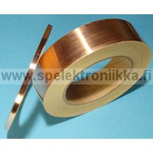 Kupariteippi johtava liima leveys 40 mm copper shielding tape conductive glue (kuparifolioteippi) 1m