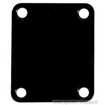 Neck mounting plate, 64,2x51mm, rectangular, black
