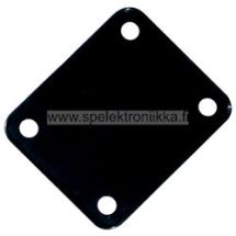 Neck plate cushion, black, 64,2x51mm, for 51 x 64 neck mounting