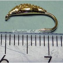 Weighted tungsten hook larva gold SMALL fly hook TFH®