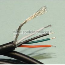 4 Conductor Shielded Pickup Output Lead Wire 4 + suoja suojattu kaapeli kitaramikeille