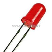 Punainen 3 mm LED diffusoitu 100kpl