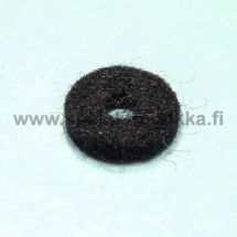 Strap button felt washer black n. 3 x 12 mm