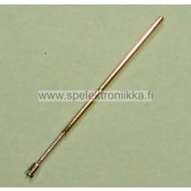 Jousikontakti Testineula testipiikki nro:2 halkaisija 1 mm kullattu jousitettu kruunupää