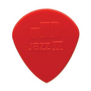 Plektra Jim Dunlop Jazz III nylon red sharp tip