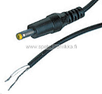 DC -liitinjohto 1.7mm/4.0mm mm. Sony, riistakamerat jne ...