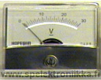 Analoginen taulumittari / paneelimittari peilill�, alue 0 - 15V