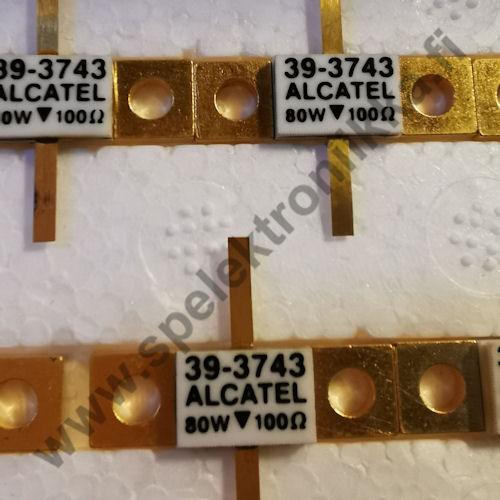 Alcatel 393743 RF power resistor 100 ohm / 80W SPElektroniikka Oy