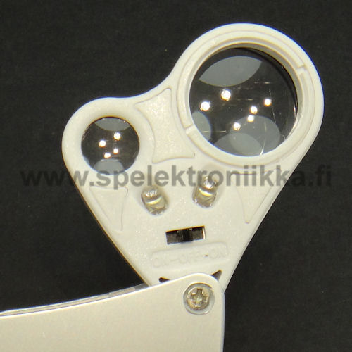 Watchmaker's / jewelers magnifying glass, 30x and 60x, with LEDlight