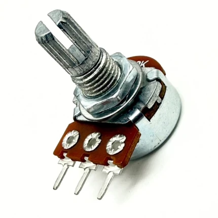 Monopotentiometri 5kohm lineaarinen, metallia