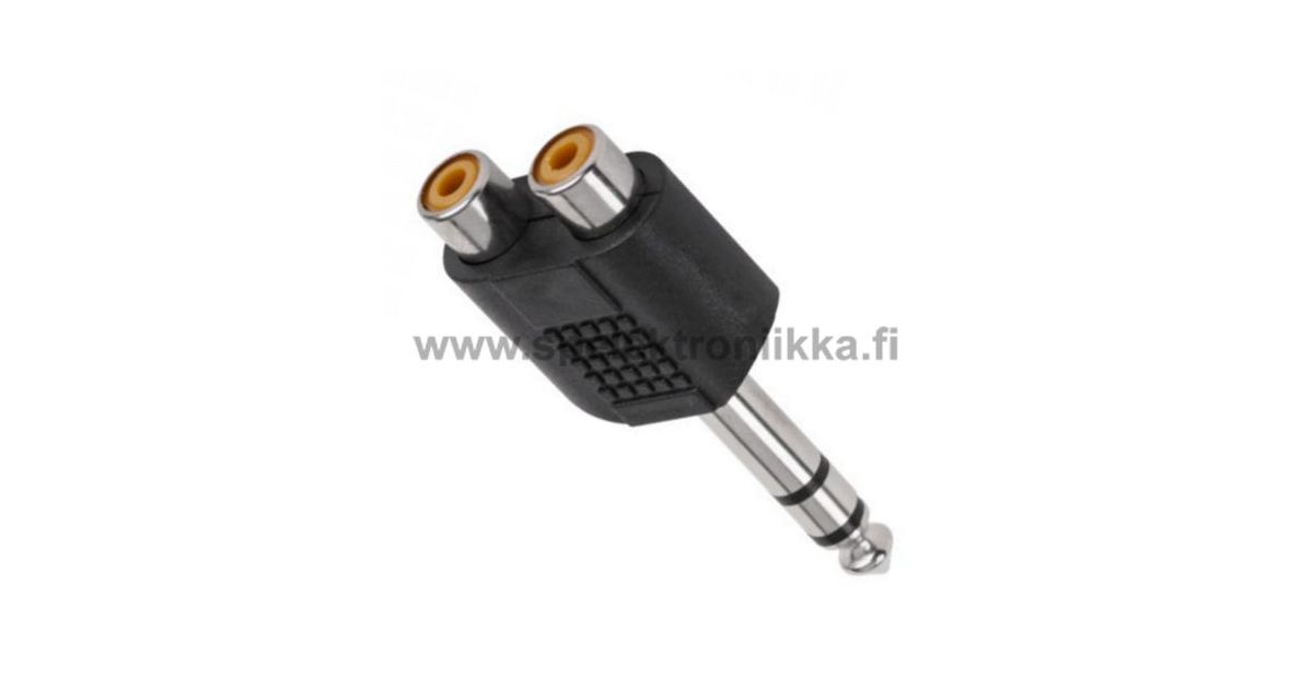 2-x-rca-naaras-6-3mm-stereoplugi-adapteri-sp-elektroniikka