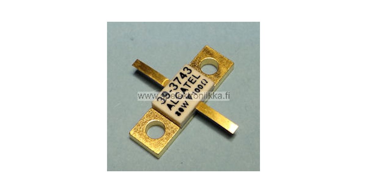 Alcatel 393743 RF power resistor 100 ohm / 80W SPElektroniikka Oy