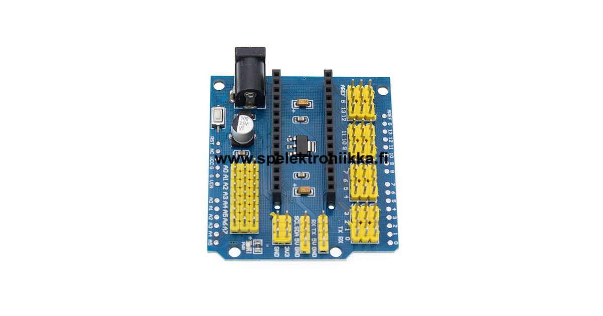 Arduino nano i o shield prototype board sp elektroniikka oy