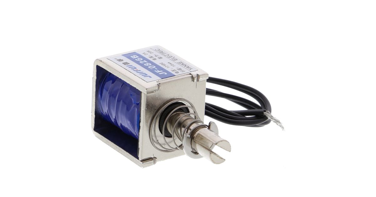 JF-0826B 12VDC push/pull solenoidi | SP-Elektroniikka