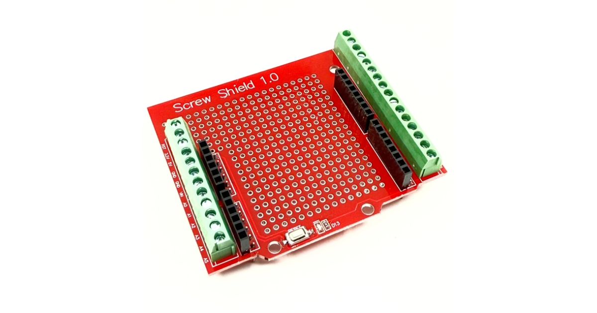 Arduino UNO R3/R4/Mega yhteensopiva Proto Screw Shield V1.0 | SP ...