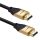 HDMI 2.1 kaapeli 2 m, 48Gbps, eARC, musta/kullatut liittimet