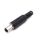 DC-plugi 2.5 mm / 5.5 mm, metalliosa 9 mm
