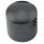 Metallinuppi 18 x 18 push to fit musta dome 6 mm akselille