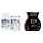 NitorLACK NitorPOL polyurethane paint deep black - 500ml can + 250ml hardener