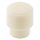 Mikrofonikytkimen barrel nuppi, aged white - tuumakoko 4.8 mm