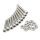 Koneruuvi + mutterisetti M3 x 20 mm, 10 kpl, rosteri
