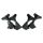 UT guitar parts Basson virityskoneisto B15- 2L+2R - musta