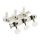 UT guitar parts viritin klassiselle kitaralle, 3R+3L, kromi / valkoinen