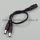 DC haaroitin  1 x 2.1/5.5mm -> 2 x 2.1/5.5mm