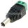 DC pistoke plugi liitin 2.1mm / 5.5mm ruuviliitoksella