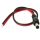 DC plugi 2.1mm / 5.5 mm johdolla, metalliosa 9 mm