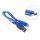 Lyhyt USB C - USB A johto kehitysalustoille