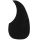Kitaran pleksi, musta, liimapinta, teardrop style PG1BLK