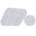 Peitelevysetti potikoille ja kytkimelle LP pearl 4PLY Pearl/White/Black/White