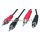 RCA uros / RCA uros kaapeli 2.5 m RCA 2 kuparia
