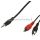 3.5mm stereoplugi / 2 X RCA uros 20m