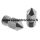Suutin kärki 0.8 mm MK8 M6 ruostumaton teräs 1.75 mm filamentille suippo