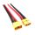 XT-60 uros-naaras pari silikonijohdoilla, 10cm, 12AWG