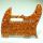 TC -tyylinen plektrasuoja clamshell orange and black 4PLY, TC4CSORB/W/B/W