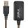Aktiivinen USB jatkokaapeli 10m USB A uros / USB A naaras