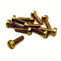 Messinkiruuvi koneruuvi 3 x 10 mm talttaura 1 kpl