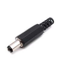 DC-plugi 2.5 mm / 5.5 mm, metalliosa 9 mm
