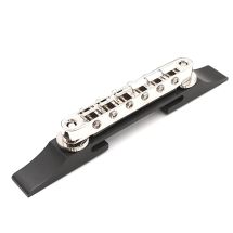 Archtop-kitaran tune-o-matic talla, kromi & eeben, Hosco/Gotoh