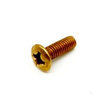 Ovaalikanta koneruuvi 3mm x 10mm kulta