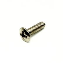 Ovaalikanta koneruuvi 3mm x 10mm nikkeli