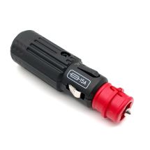 Pistoke DIN tupakansytytin / "Hella" adapterilla, 15A sulake sisällä + LED