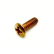 Ovaalikanta koneruuvi 3.5mm x 12mm kulta