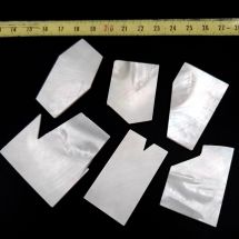 MOP -palaset, 1.5 mm, isoja paloja AA -Grade n. 28.5 g - 6 palasta - setti 1